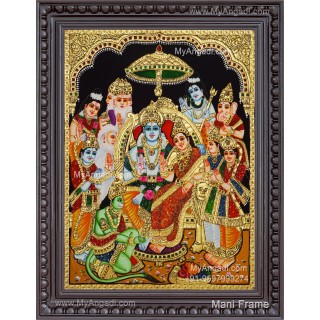 Ramar Pattabhishekam Tanjore Painting