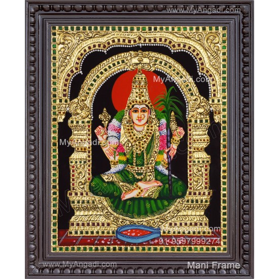 Kamatchi Amman Tanjore Painting