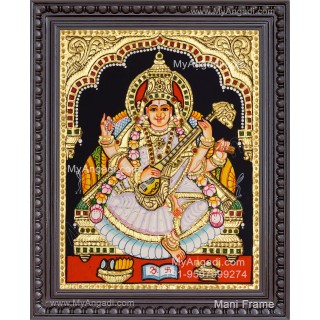 Saraswathi Tanjore Painting
