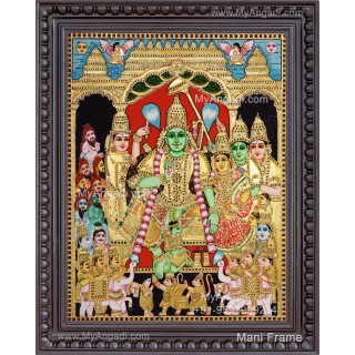 Ramar Pattabhishekam Tanjore Painting