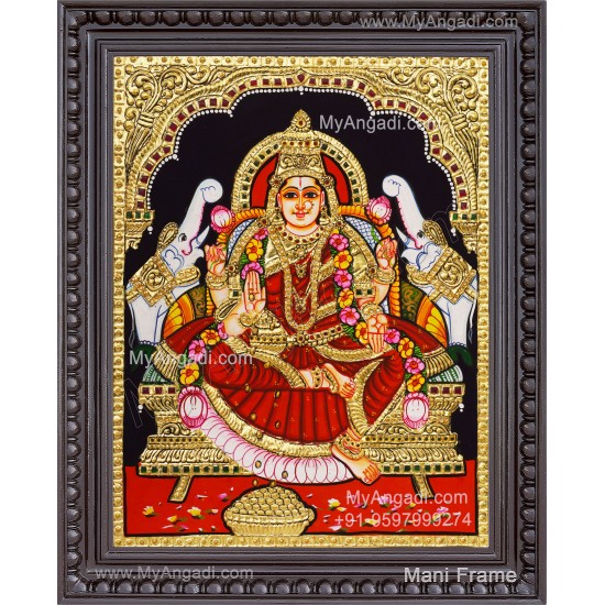 Gajalakshmi Tanjore Painting