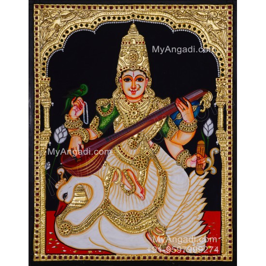 Saraswathi Tanjore Painting