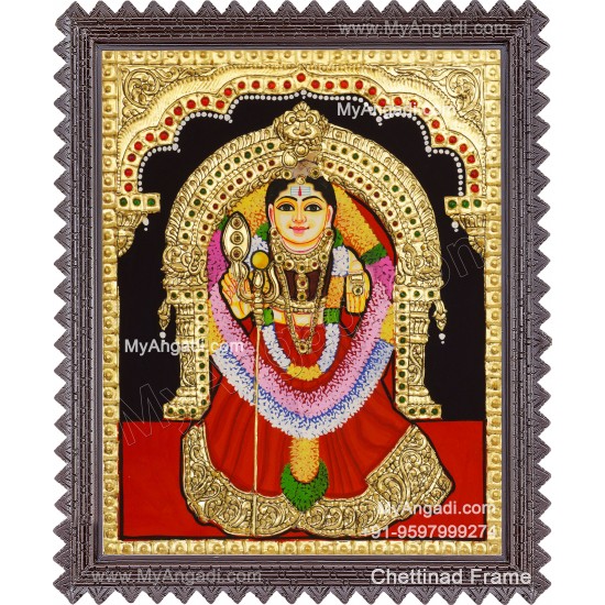 Sri vanadurgai Amman Tanjore Painting