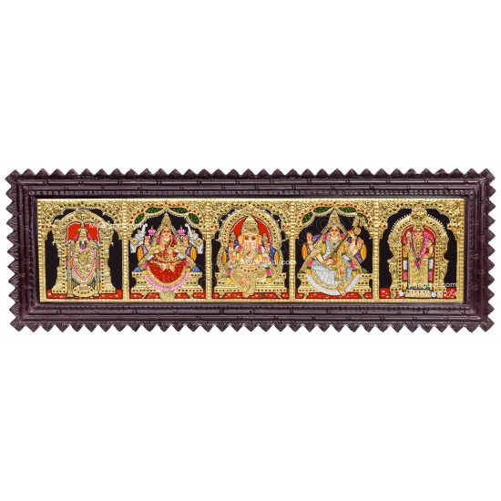 5 Panel Tanjore Painting