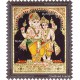 Ganesha With Murugan Tanjore Painting