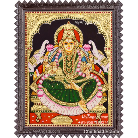 Gajalakshmi Tanjore Painting 