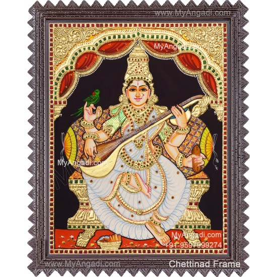 Saraswathi Tanjore Painting