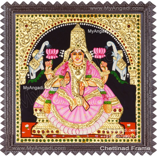 Gajalakshmi Tanjore Painting
