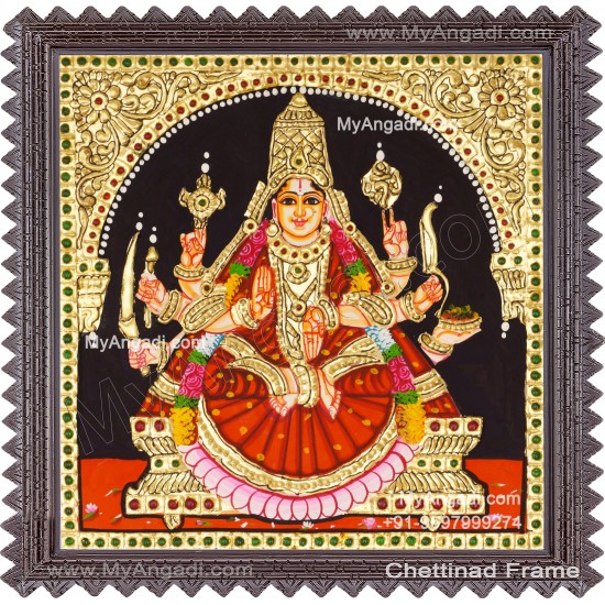 Veera Lakshmi Tanjore Painting