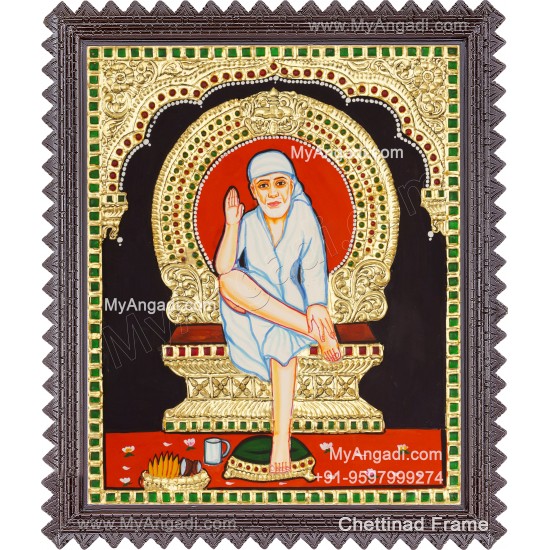 Saibaba Tanjore Painting