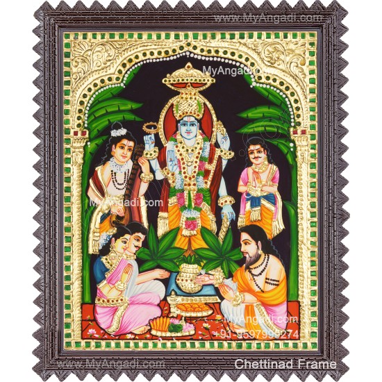 Sathyanarayana Tanjore Painting