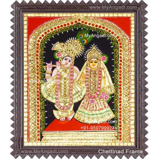 Radha Krishna Tanjore Painting
