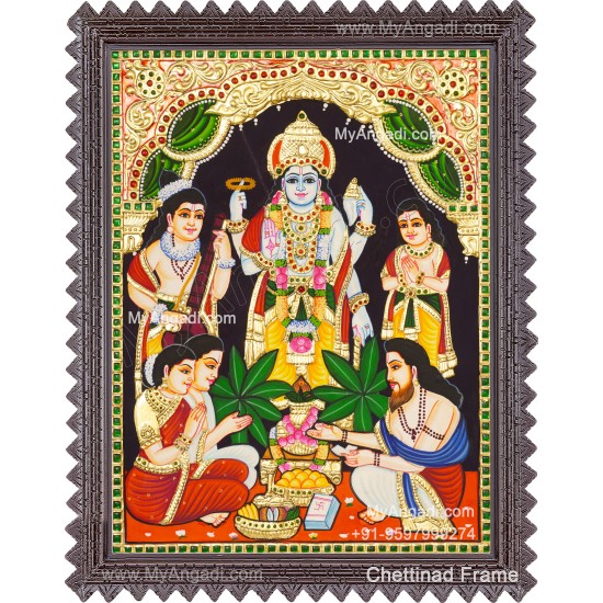 Sathyanarayana Tanjore Painting