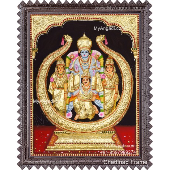 Melkote Garuda seva 3d Tanjore Painting