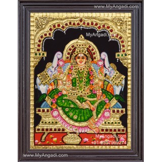 Gajalakshmi Tanjore Painting 