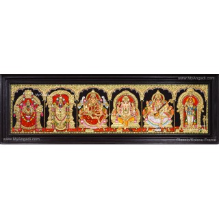 5 Panel Tanjore Painting