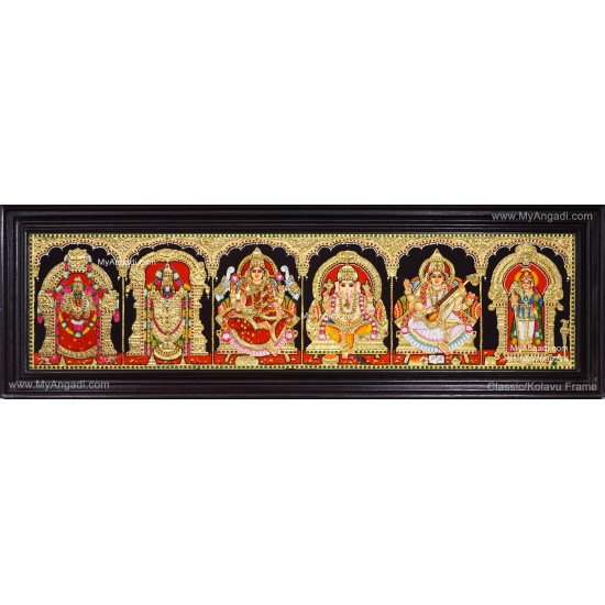 5 Panel Tanjore Painting