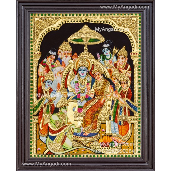 Ram Parivar Tanjore Painting