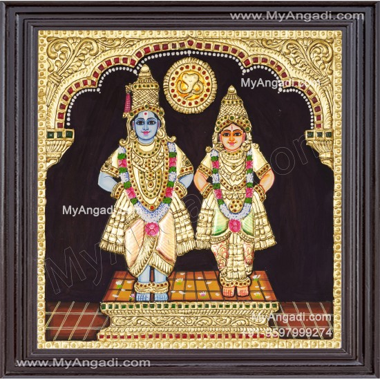 Pandurangan Rakhumai Tanjore Painting