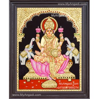 Gajalakshmi Tanjore Painting