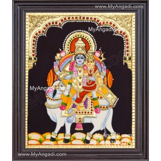 Pradhosam Sivan Parvathi Tanjore Painting