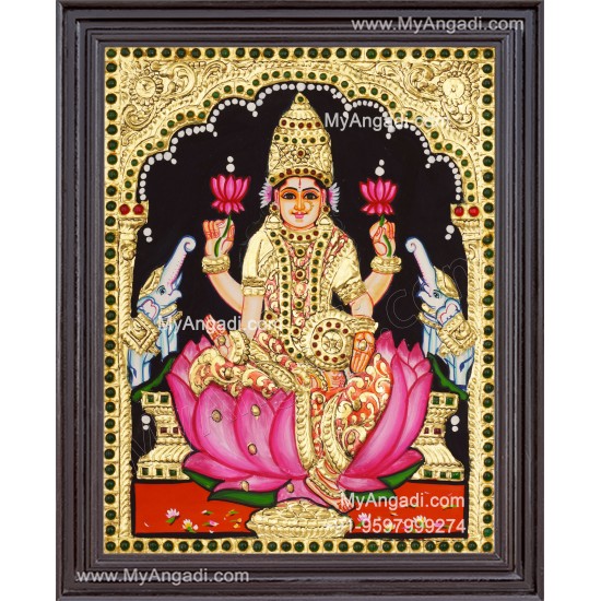 Gajalakshmi Tanjore Painting