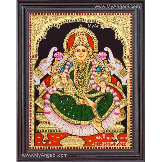 Gajalakshmi Tanjore Painting 