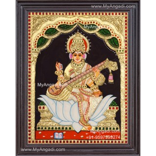 Saraswathi Tanjore Painting
