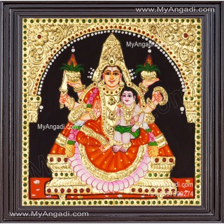Santhana Lakshmi Tanjore Painting