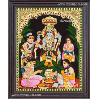 Sathyanarayana Tanjore Painting