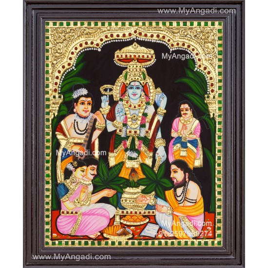 Sathyanarayana Tanjore Painting