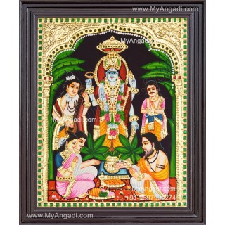 Sathyanarayana Tanjore Painting