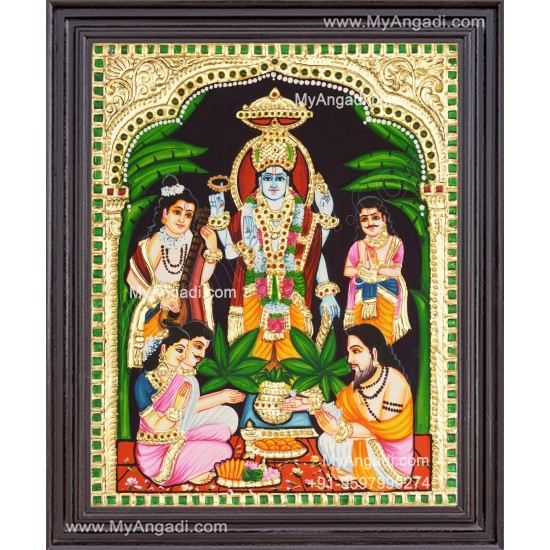 Sathyanarayana Tanjore Painting