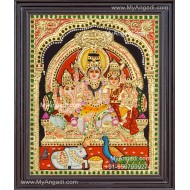 Sivan Kudumbam Tanjore Painting