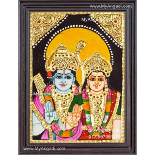 Ram Sita Tanjore Painting