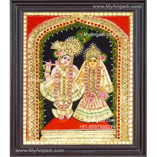 Radha Krishna Tanjore Painting