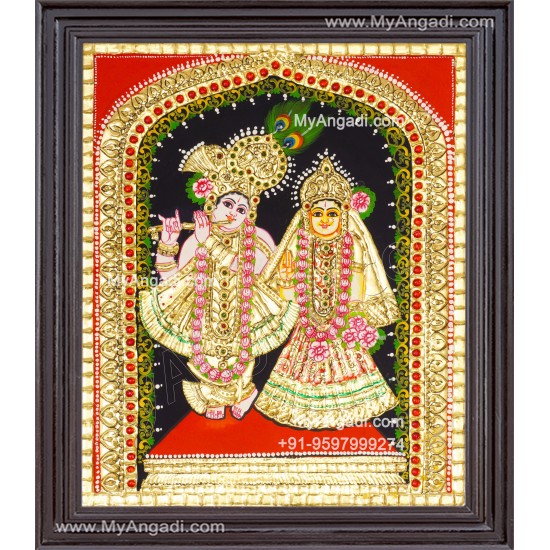 Radha Krishna Tanjore Painting