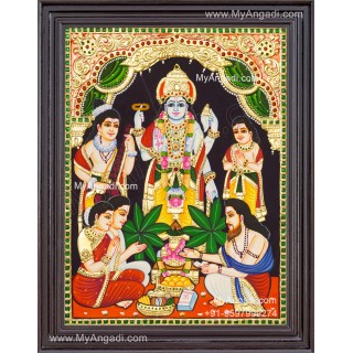 Sathyanarayana Tanjore Painting