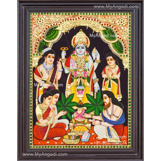 Sathyanarayana Tanjore Painting