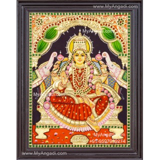 Gajalakshmi Tanjore Painting