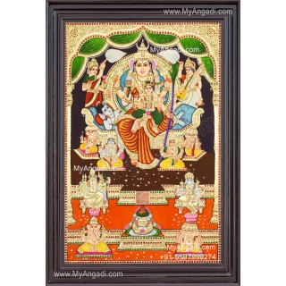 Raja Rajeshwari Tanjore Painting