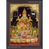 Kuber Lakshmi 2d Tanjore Painting