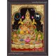 Kuber Lakshmi 2d Tanjore Painting