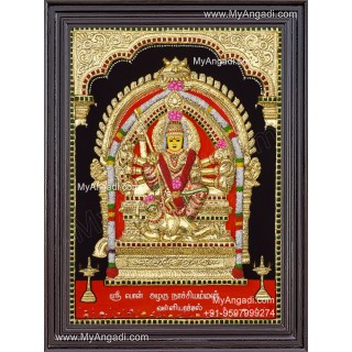 Sri Ponazhagu Nachiamman 3D Tanjore Painting