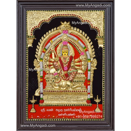 Sri Ponazhagu Nachiamman 3D Tanjore Painting
