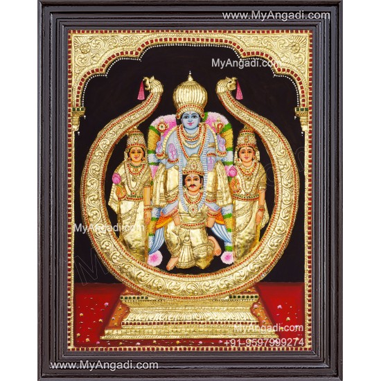 Melkote Garuda seva 3d Tanjore Painting