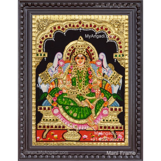 Gajalakshmi Tanjore Painting 