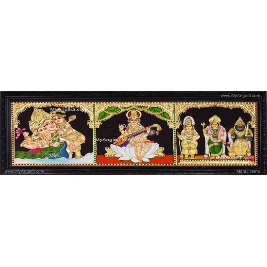3 Panel Tanjore Painting