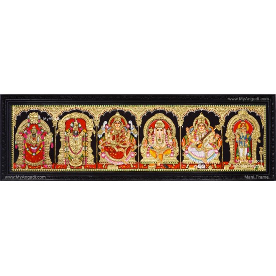 5 Panel Tanjore Painting