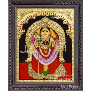 Sri vanadurgai Amman Tanjore Painting